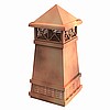 European Copper Chimney Pot - Knight  21" (Fits 18"x18" flue)